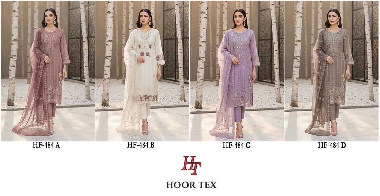 HOOR TAX HF-484 A TO D PAKISTANI SUITS (#138285)